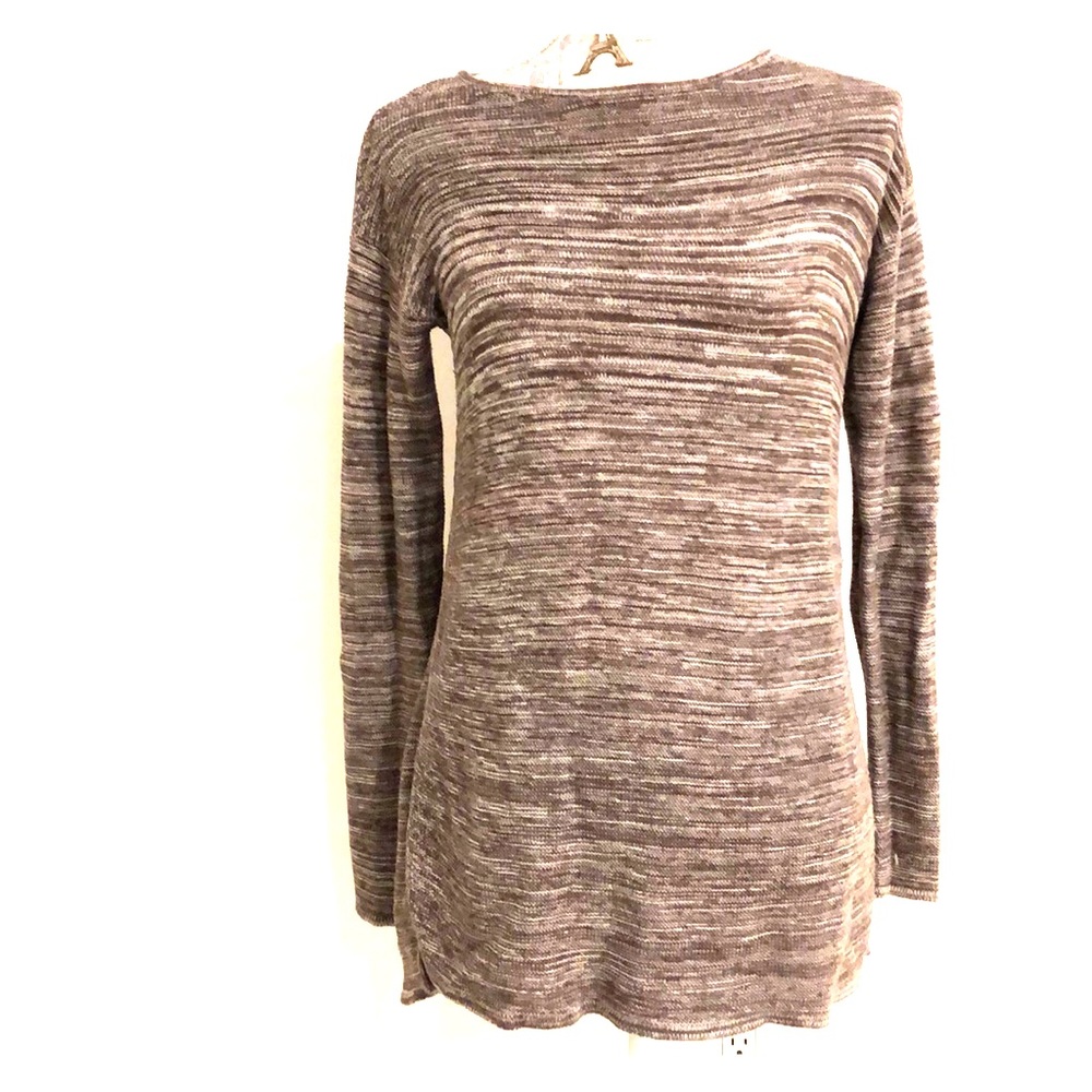 Ellen Tracy Textured Brown Sweater